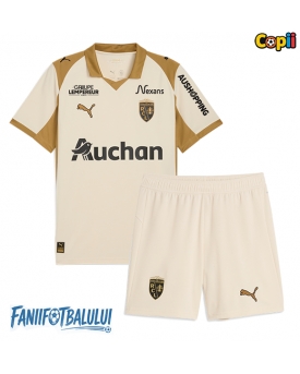 RC Lens Echipament de Fotbal Replică 2025-26 Copii Treilea (+ Șorturi)